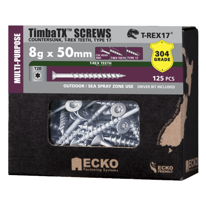 T-REX17® TimbaTX® Timber Screw - 304 S/Steel - Image 2