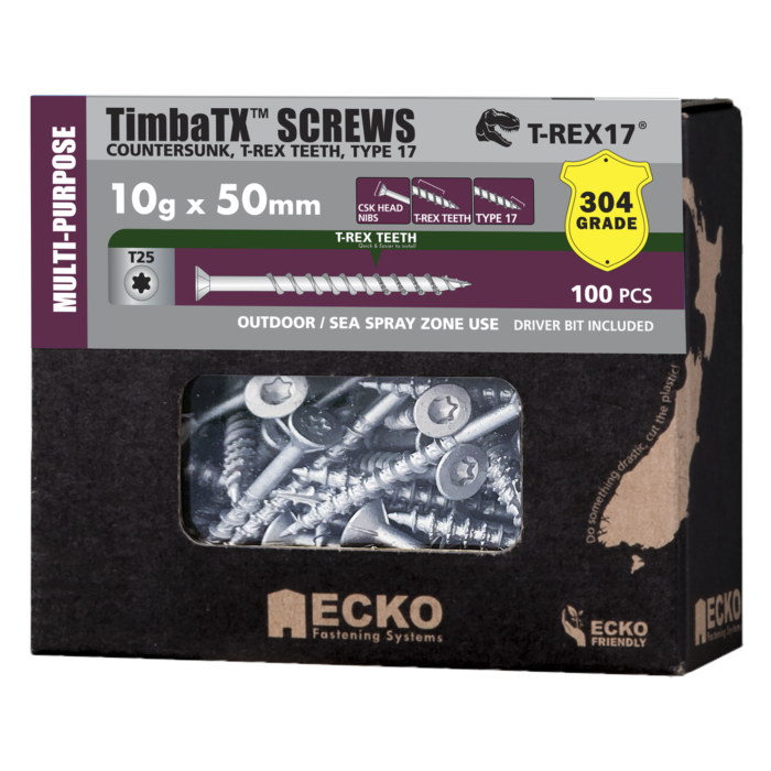T-REX17® TimbaTX® Timber Screw - 304 S/Steel - Image 3