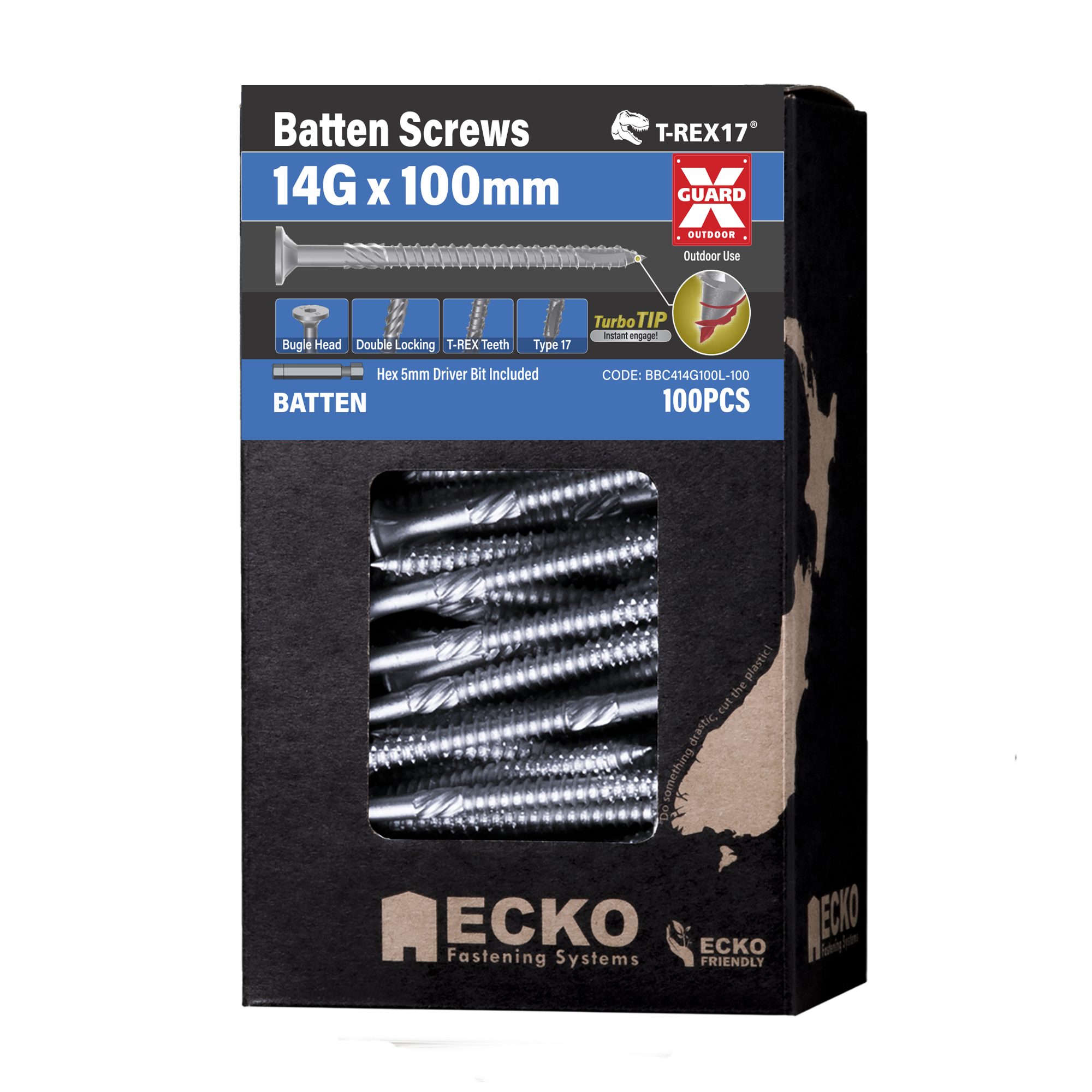T-REX17® Batten Screw TurboTIP - OutDoor XGuard - Image 7