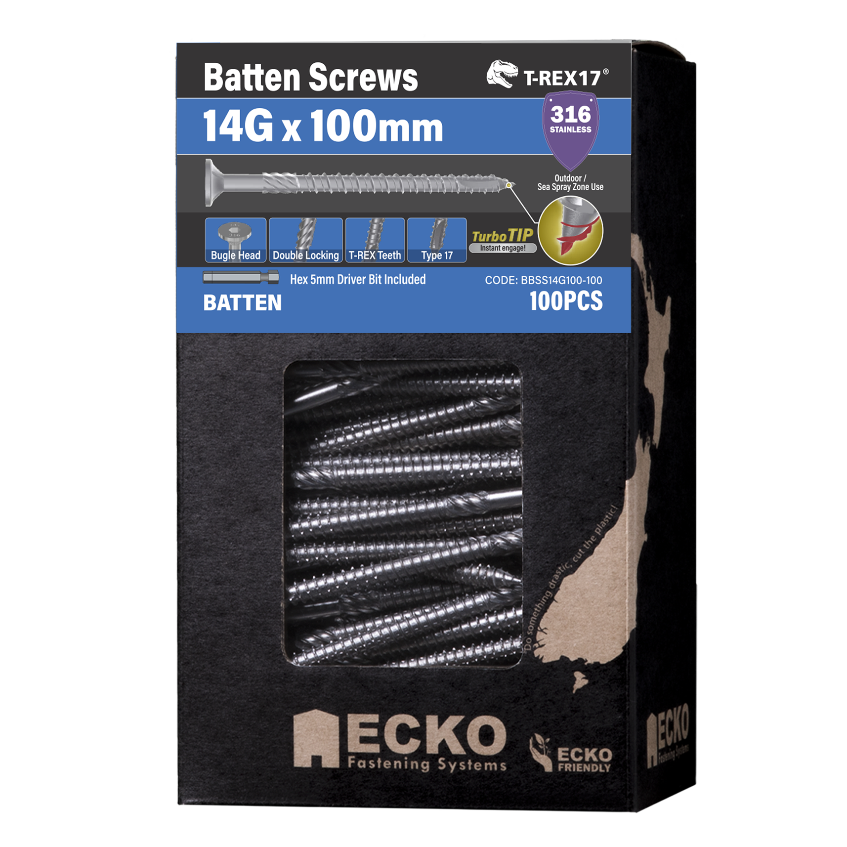 T-REX17® Batten Screw - 316 S/Steel - Image 6
