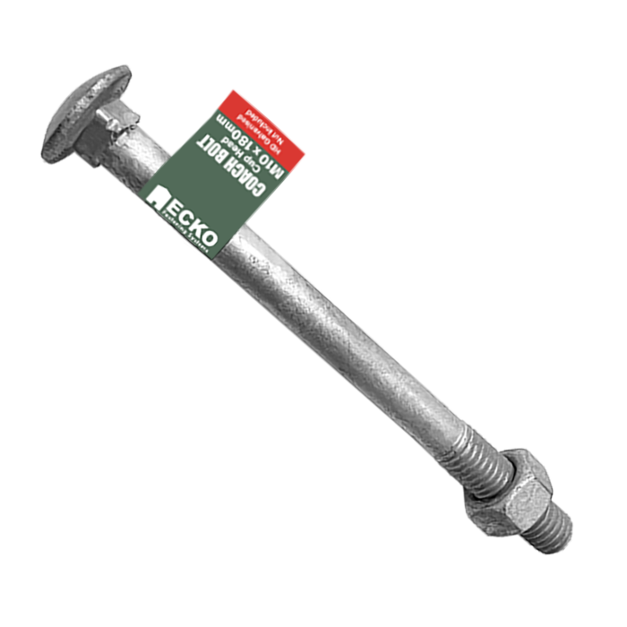 Coach Bolt & Nut - HD Galvanised