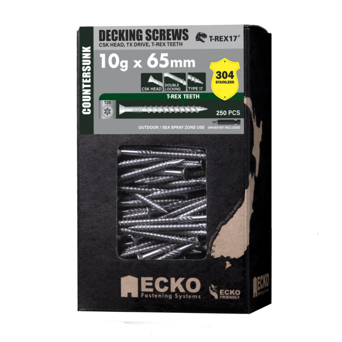 T-REX17® Decking Screw Countersunk - 304 S/Steel - Image 3