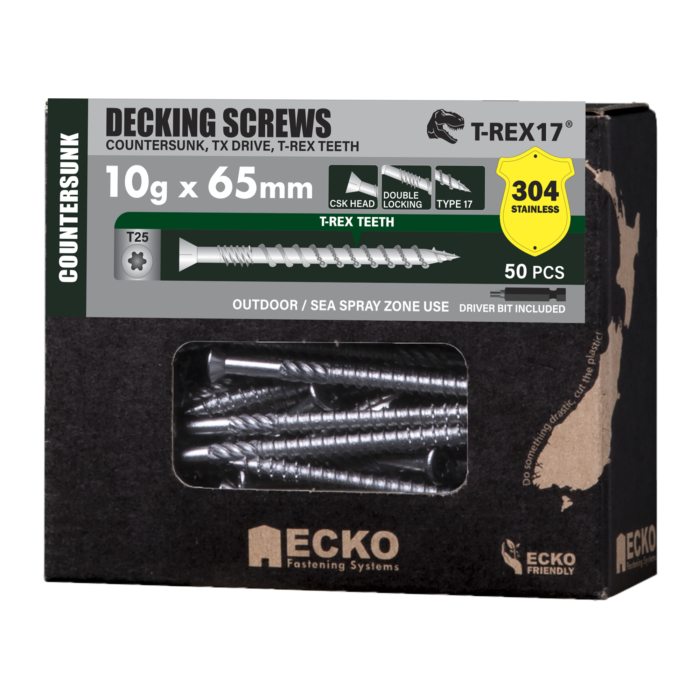 T-REX17® Decking Screw Countersunk - 304 S/Steel - Image 2