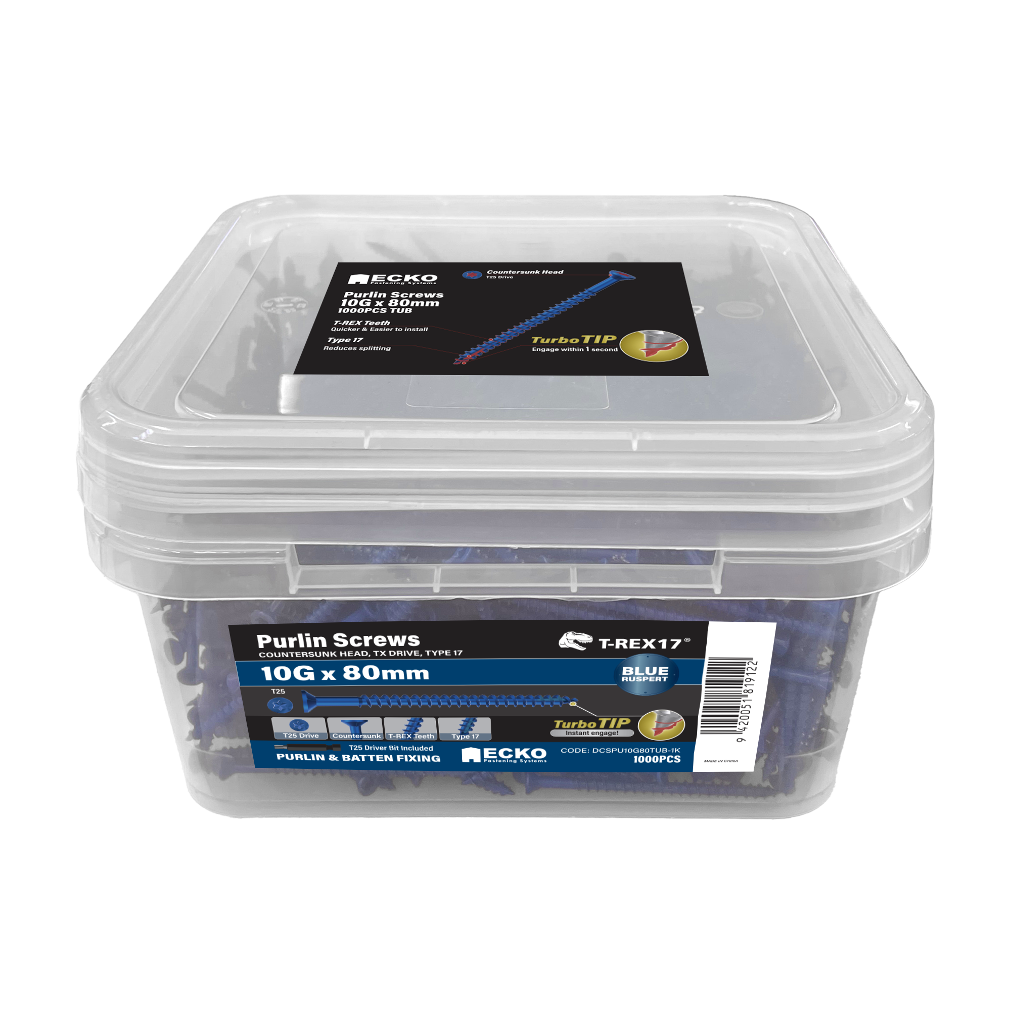 T-REX17® Purlin Screw - Blue Ruspert - Image 6