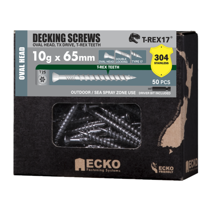 T-REX17® Decking Screw Oval Head - 304 S/Steel - Image 2