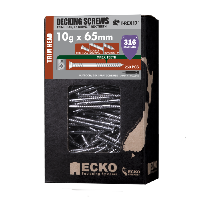 T-REX17® Decking Screw Trim Head - 316 S/Steel - Image 3