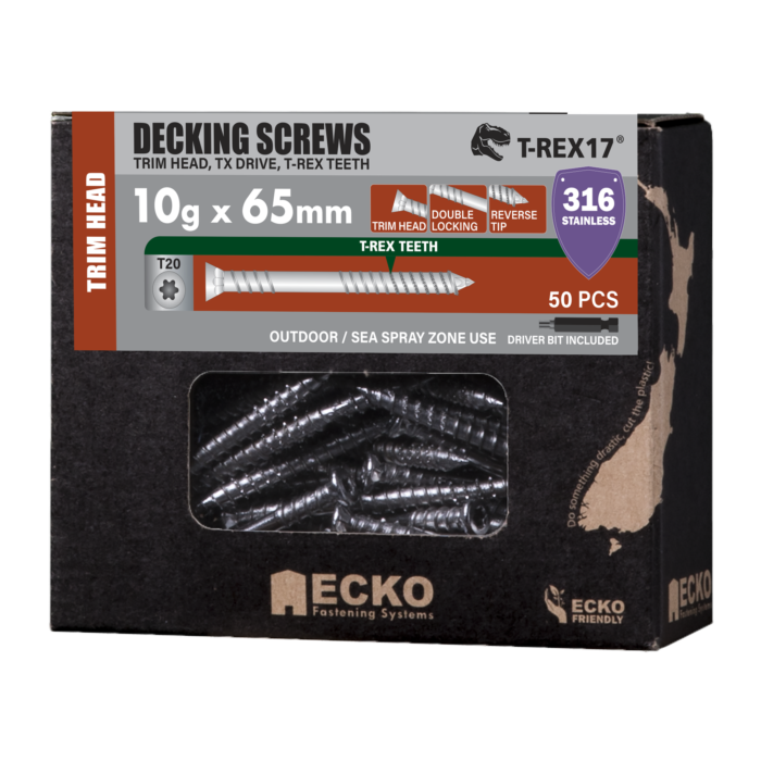 T-REX17® Decking Screw Trim Head - 316 S/Steel - Image 2