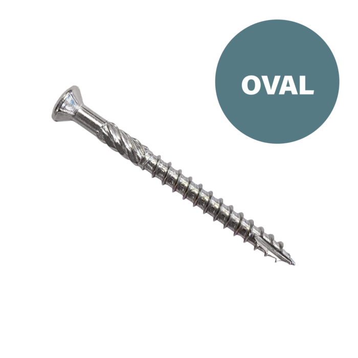 T-REX17® Decking Screw Oval Head - 304 S/Steel