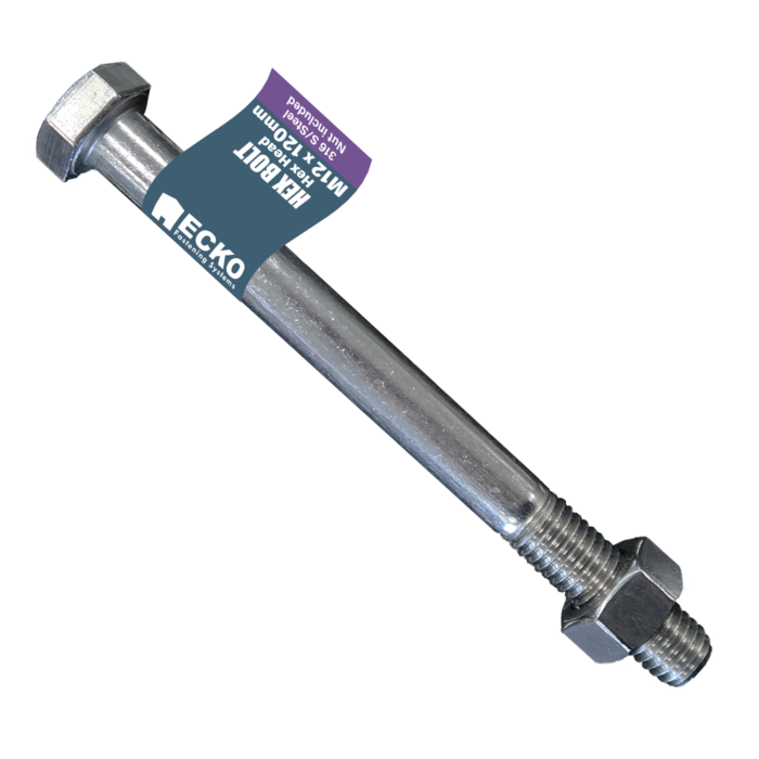 Hex Bolt & Nut - 316 S/Steel