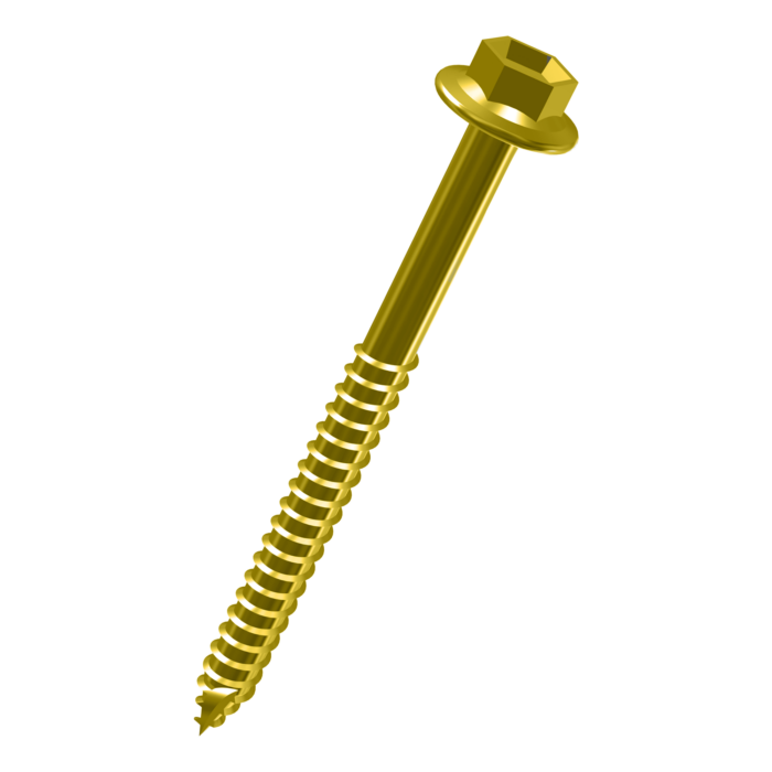 T-REX17® Hex Head Screw - Yellow Zinc