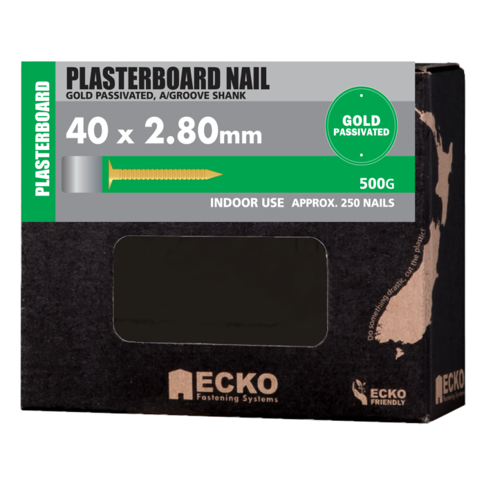 Plasterboard Nails - Gold Passivated - Image 2