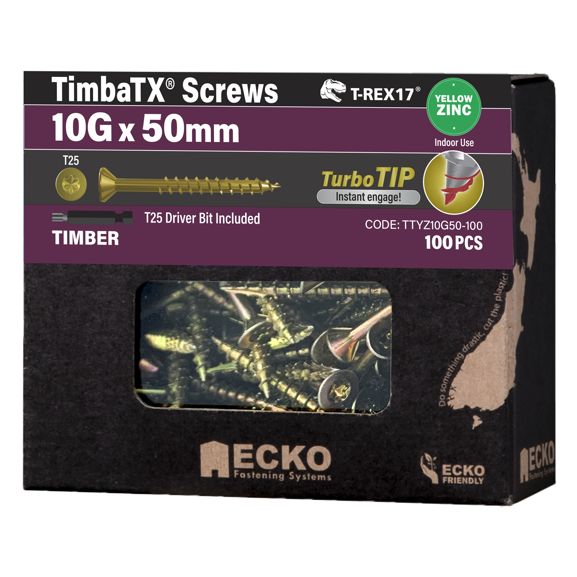 T-REX17® TimbaTX® Timber Screws - Yellow Zinc - Image 14