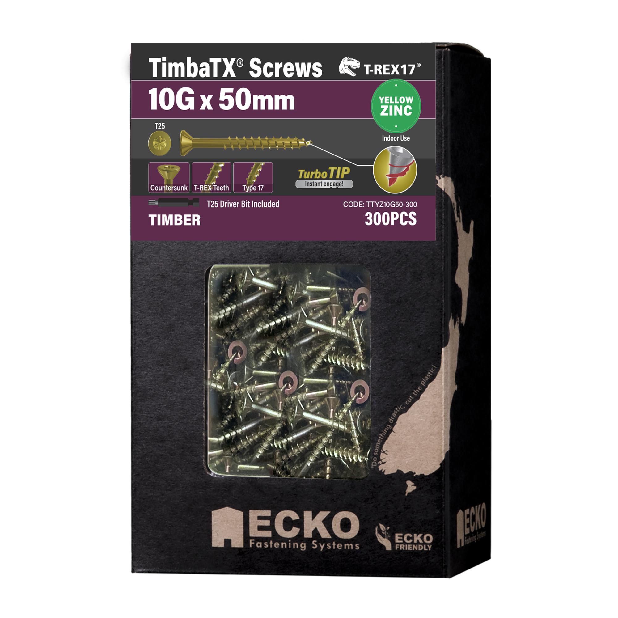 T-REX17® TimbaTX® Timber Screws - Yellow Zinc - Image 15