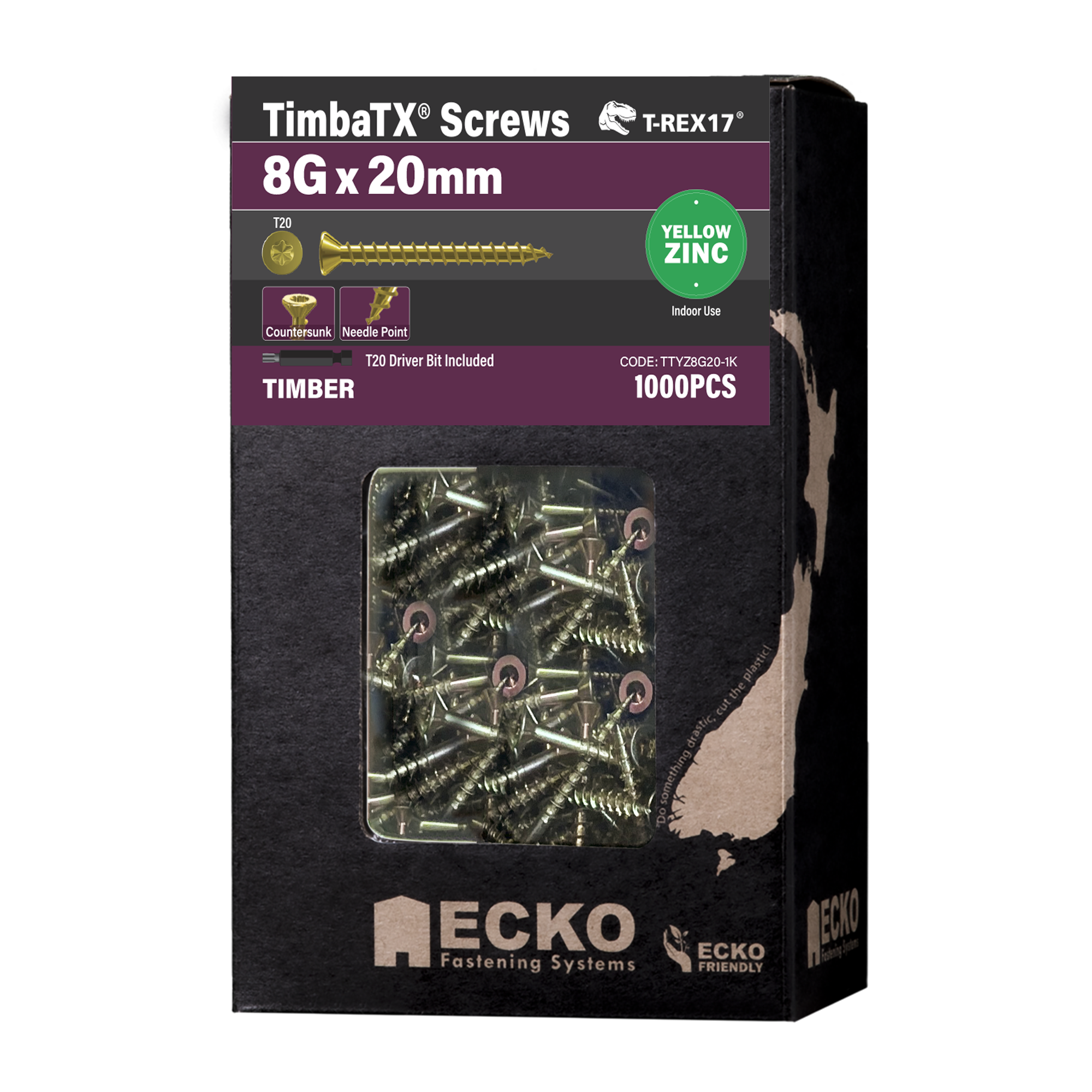 T-REX17® TimbaTX® Timber Screws - Yellow Zinc - Image 9