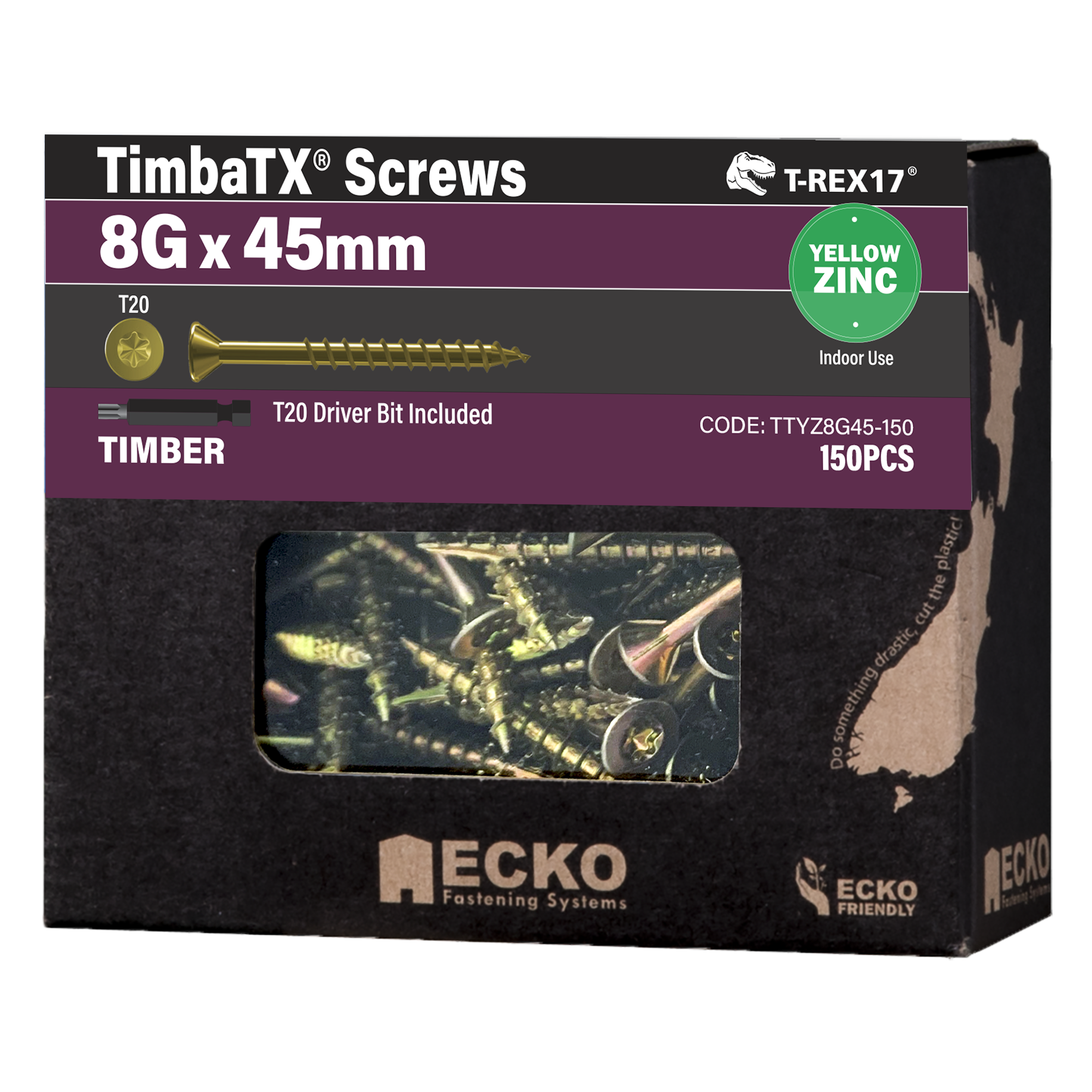T-REX17® TimbaTX® Timber Screws - Yellow Zinc - Image 10