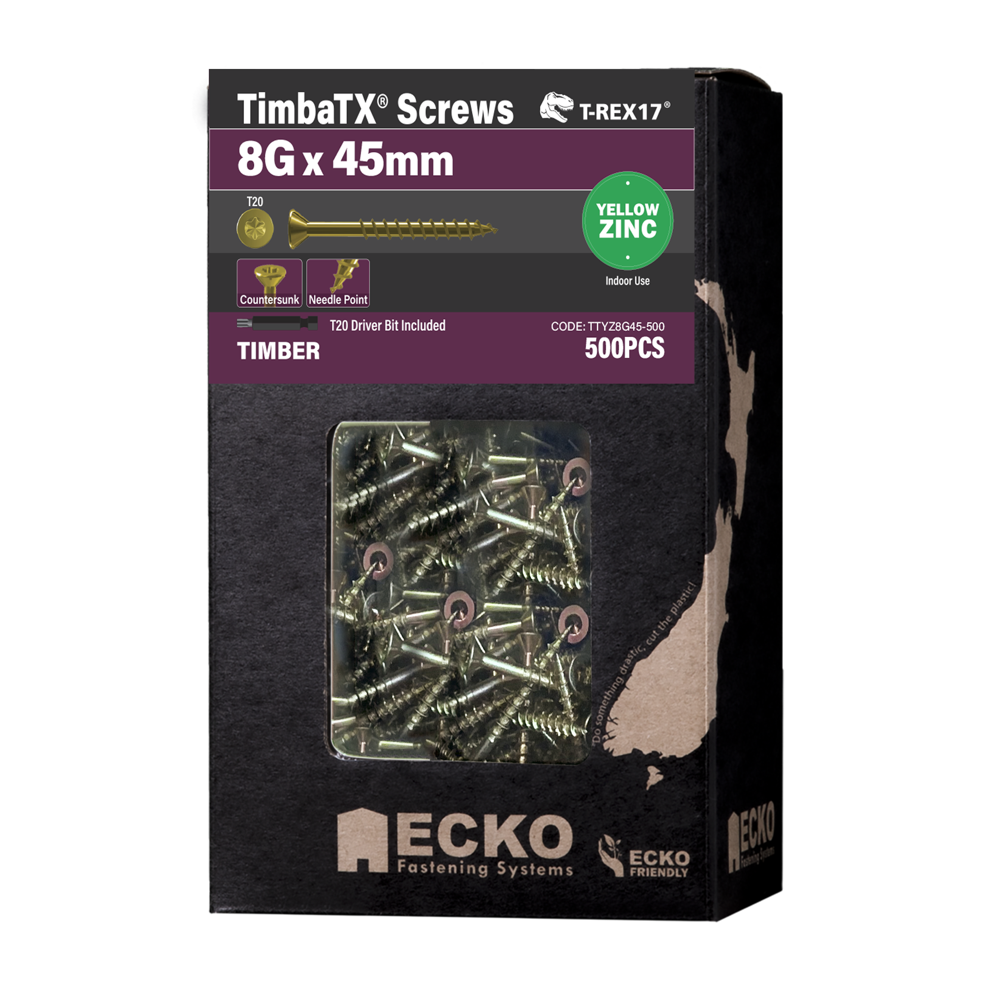 T-REX17® TimbaTX® Timber Screws - Yellow Zinc - Image 11
