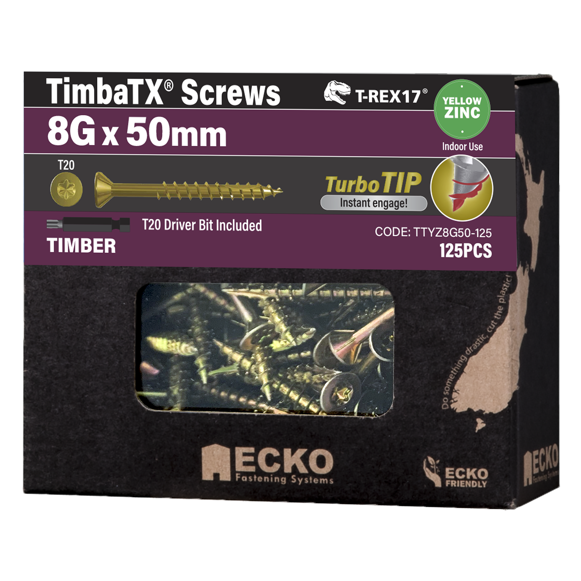 T-REX17® TimbaTX® Timber Screws - Yellow Zinc - Image 12
