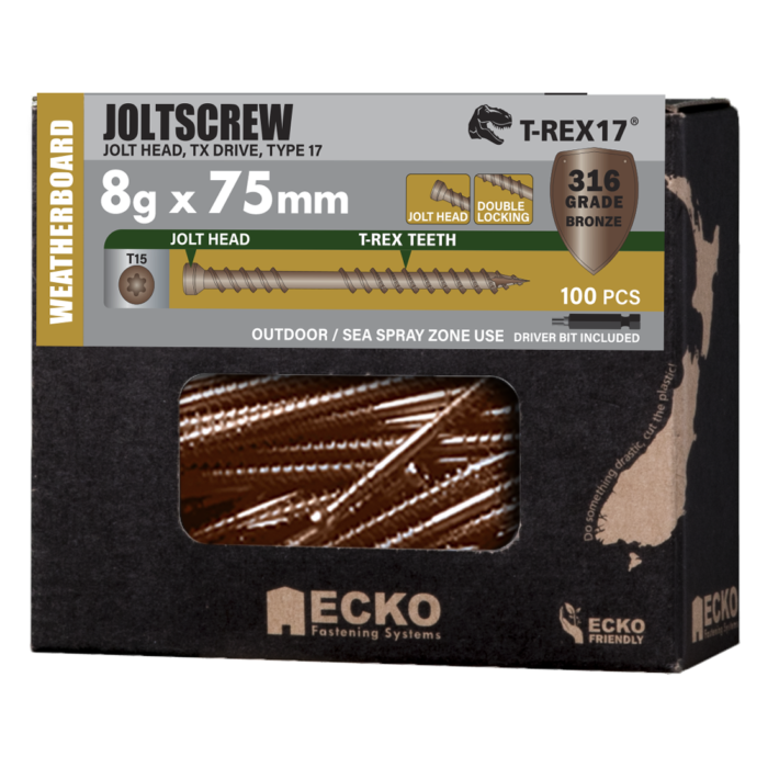 T-REX17® JoltScrew Jolt Head - 316 S/Steel Bronze - Image 2