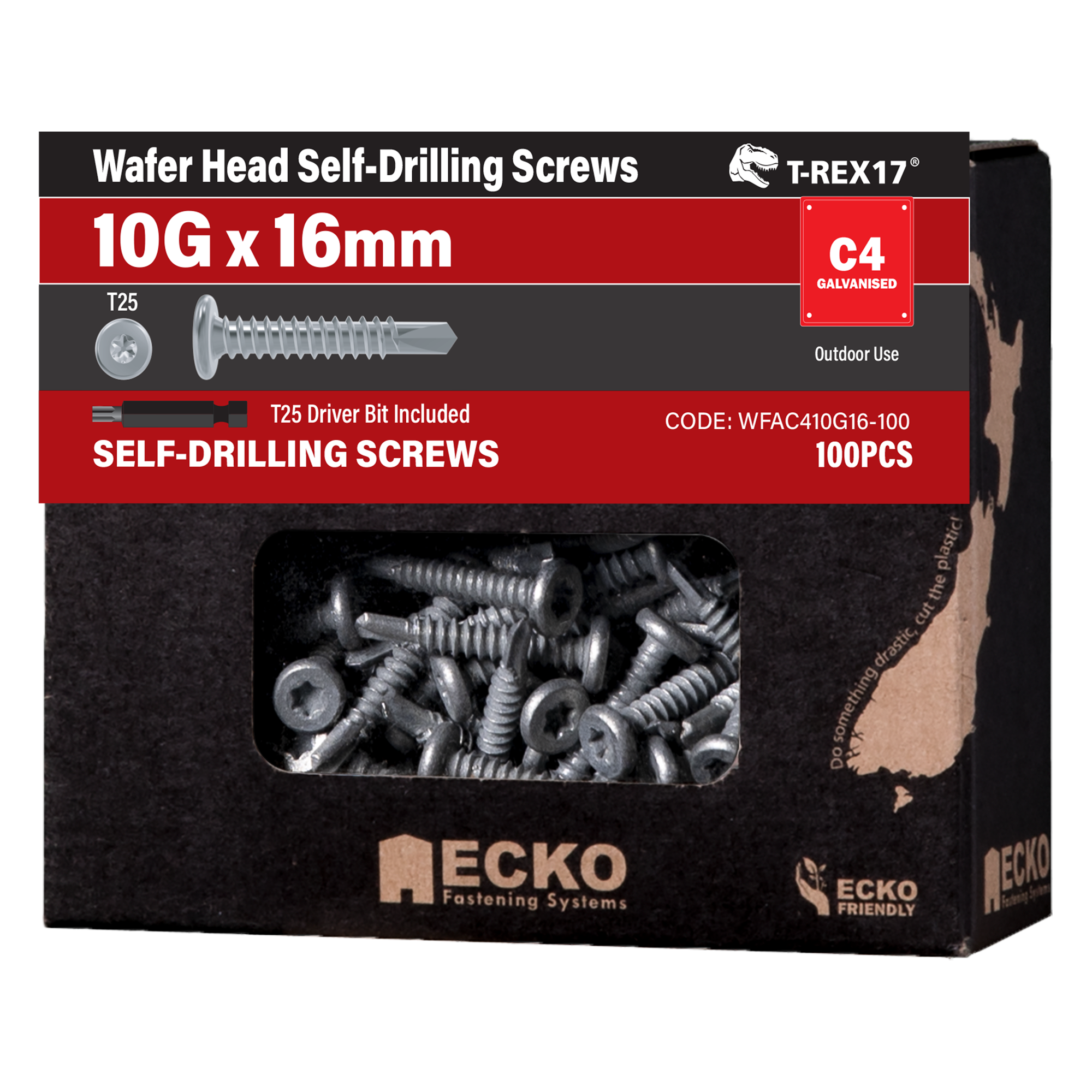 Wafer Head Self-Drilling Screws - C4 Galvanised - Image 4